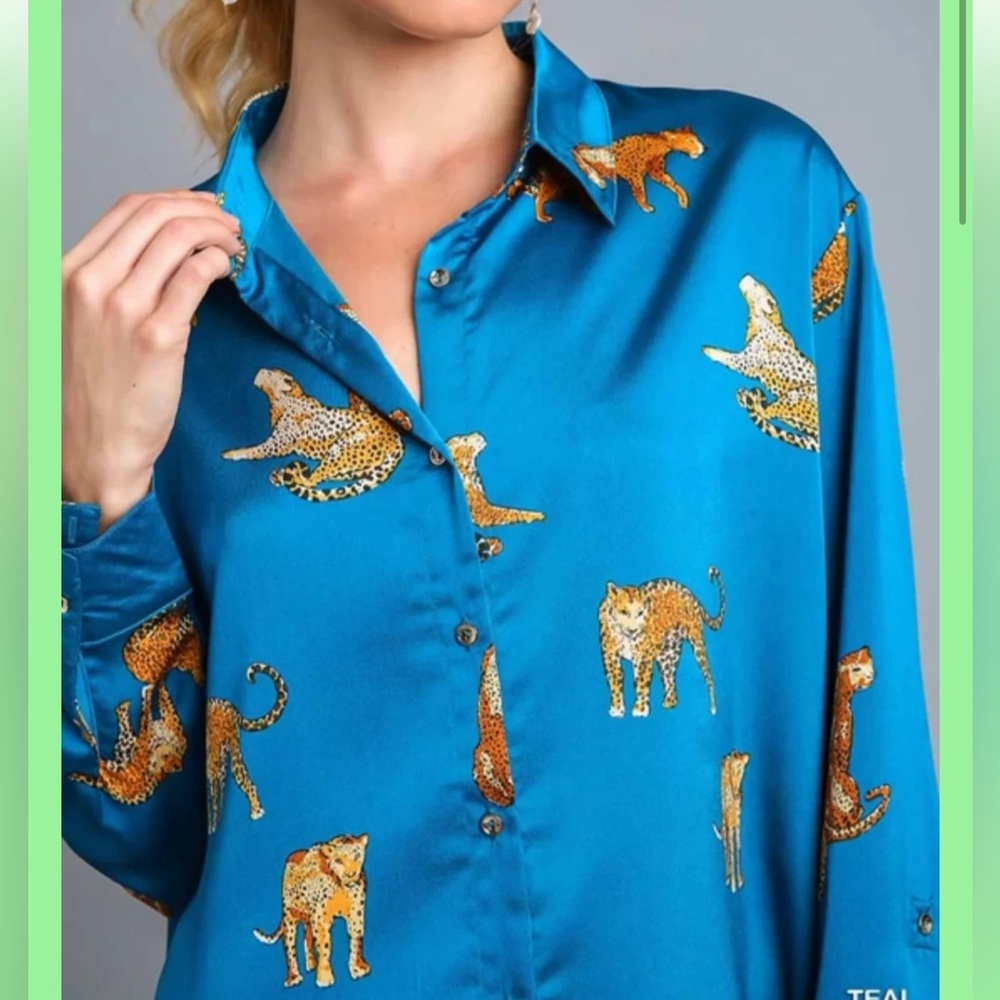 Umgee Leopard Blouse